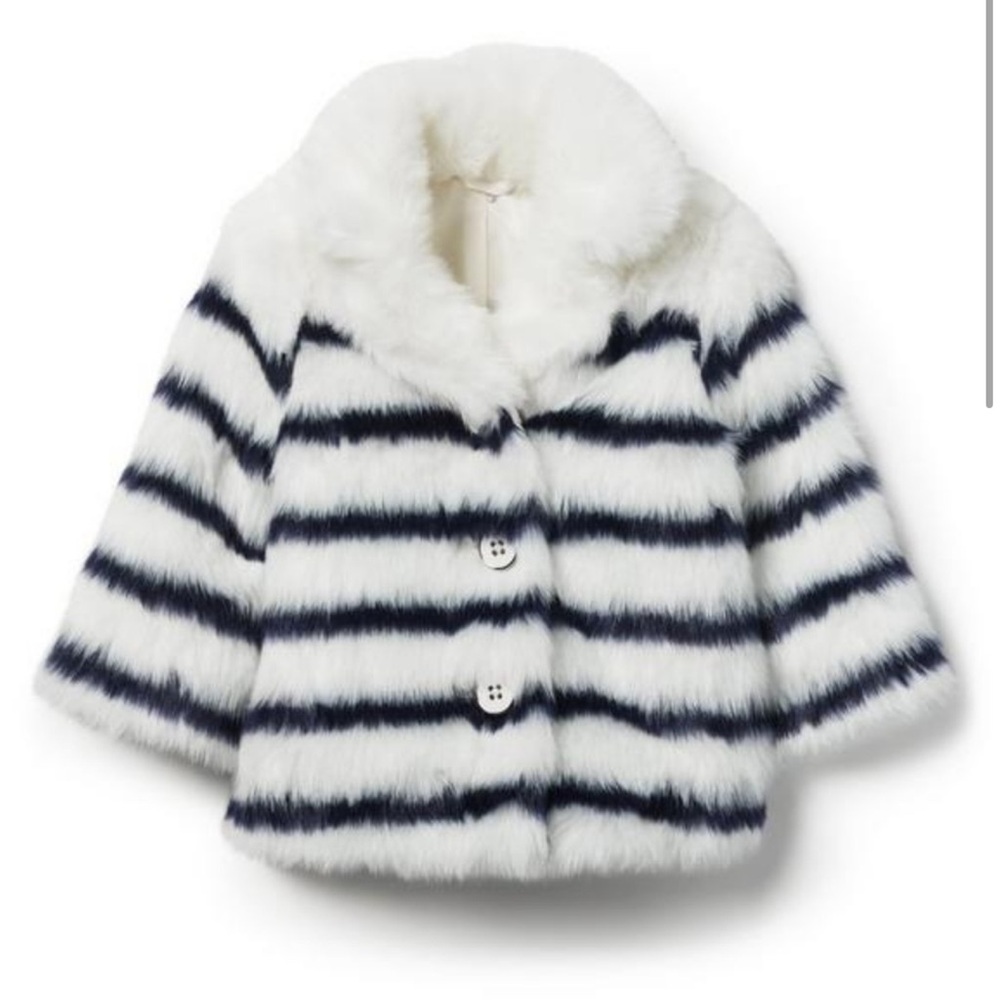 Juno Valentine x Janie and Jack Faux Fur Coat Girls 3/4T